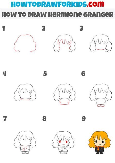 How To Draw A Hermione Granger – A Step by Step。